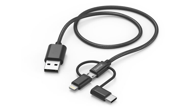 Hama 3in1 Ladekabel (1,5m)