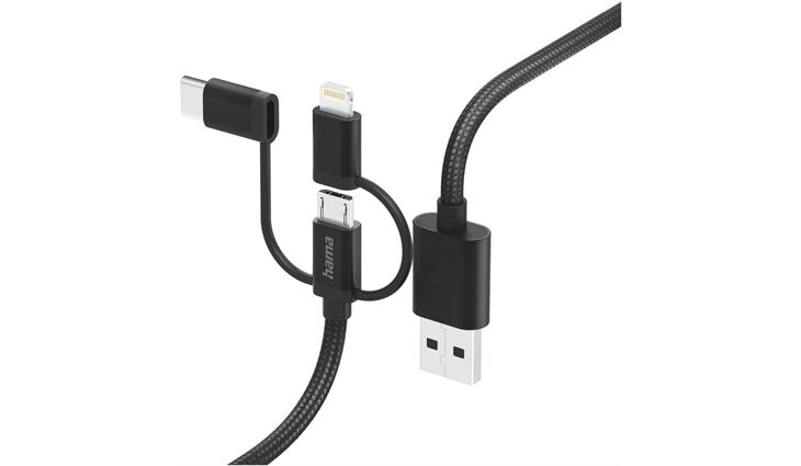 Hama 3in1 Ladekabel (1,5m)