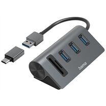 Hama USB-Hub/Kartenleser 5 Ports