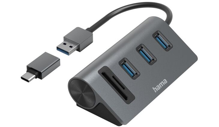 Hama USB-Hub/Kartenleser 5 Ports