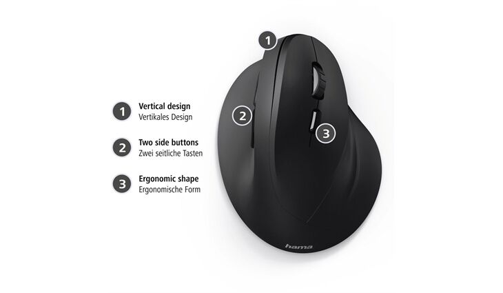 Hama Vertikale Ergonomische Maus