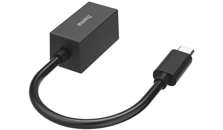 Hama USB-C auf RJ45/LAN, GigabitEthernet