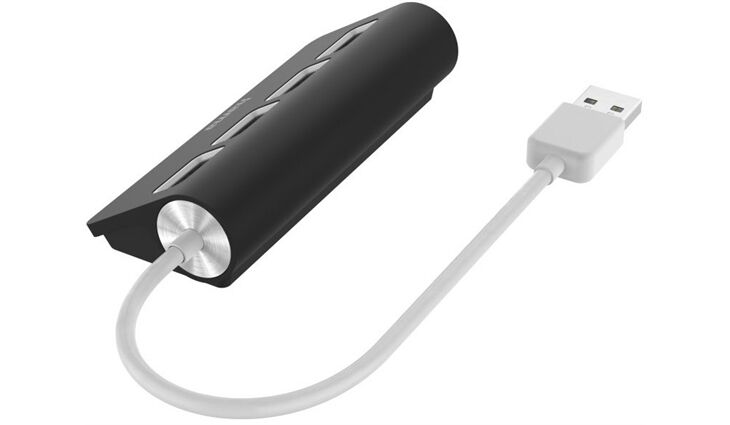 Hama USB-Hub, 4 Ports, 480 Mbit/s
