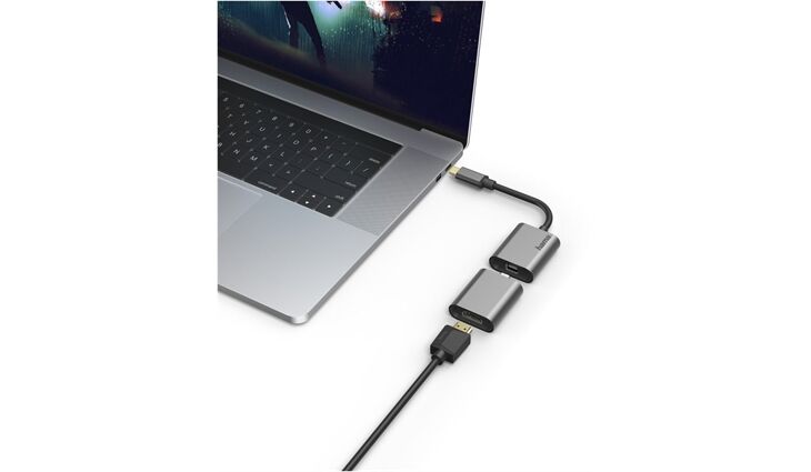 Hama 3in1-Monitor-Adapter-SetGrau