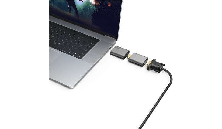 Hama 3in1-Monitor-Adapter-SetGrau
