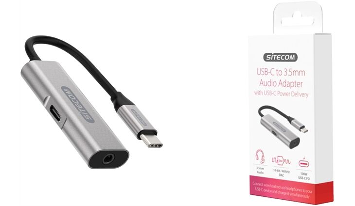  USB-C to 3.5mm Audio Adapter - with USB-C Power De
