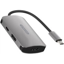  USB-C to Dual HDMI Adapter - with USB-C Power Del