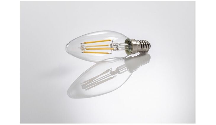 Xavax LED-Filament E14, 470lm Kerze.