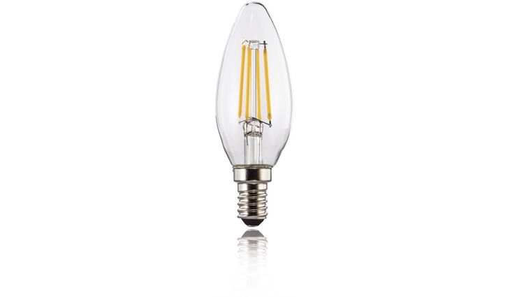 Xavax LED-Filament E14, 470lm Kerze.