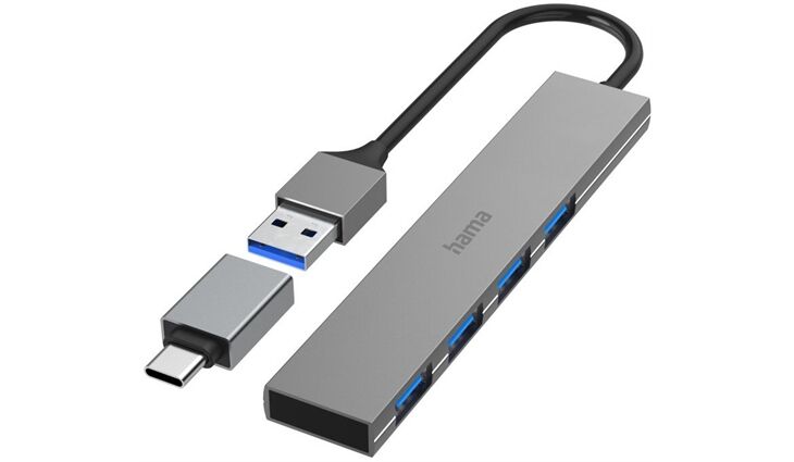 Hama USB-Hub 4 Ports USB 3.2 Gen1