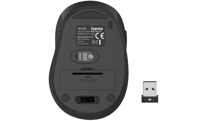 Hama 173026 6-Tasten-Maus MW-400 V2