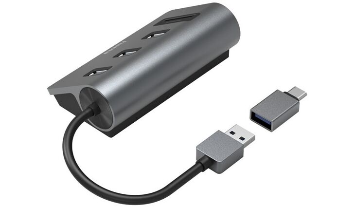 Hama USB-Hub/Kartenleser 5 Ports