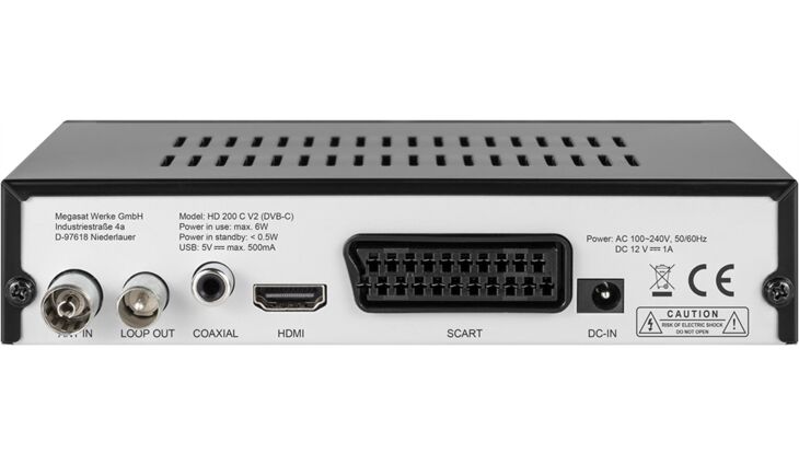 Megasat HD 200 C V2 Schwarz
