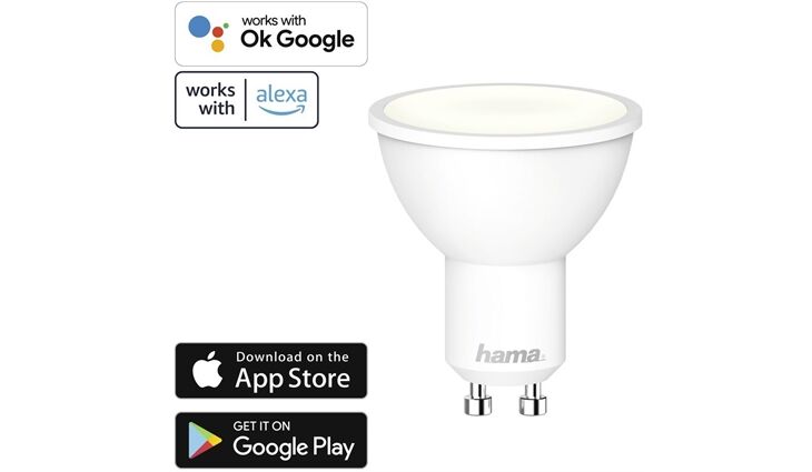 Hama WiFi-LED Lampe GU10, 5,5 W