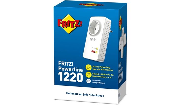 AVM FRITZ!Powerline 1220E (Single)Weiss