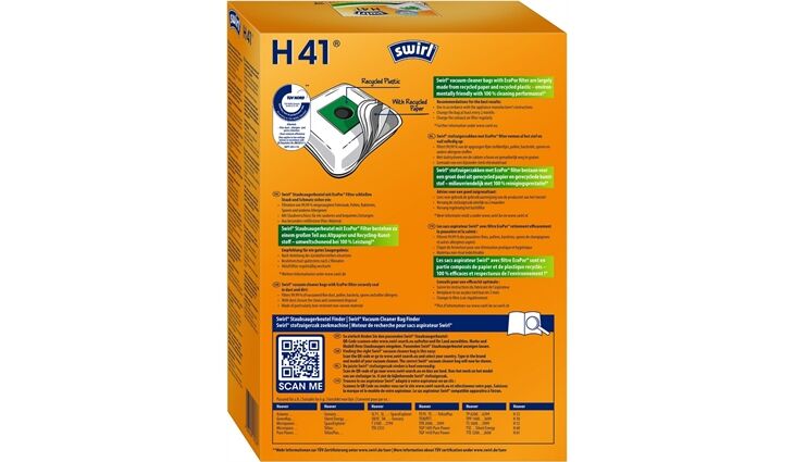 Swirl H 41 AirSpace Staubsaugerbeutel