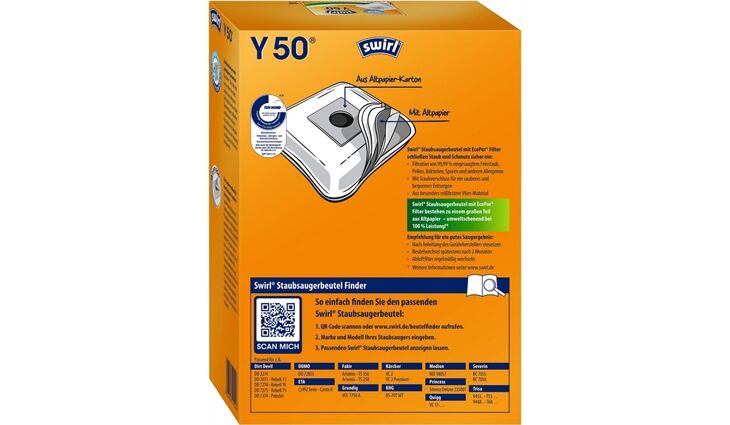 Swirl Y 50 AirSpace Staubsaugerbeutel