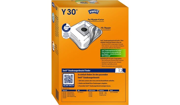 Swirl Y 30 AirSpace Staubsaugerbeutel
