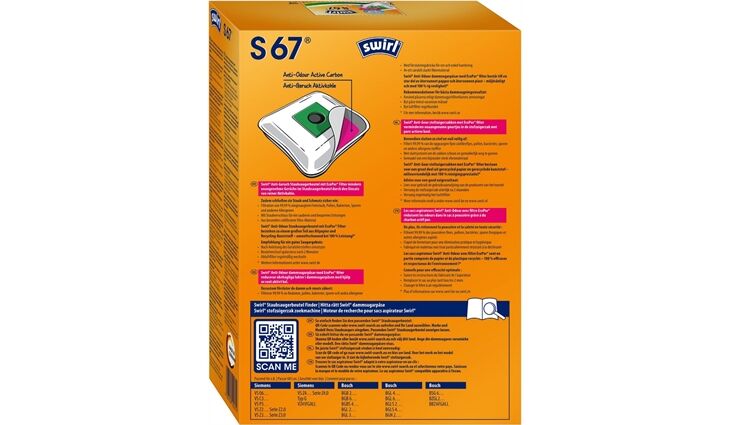 Swirl S 67 NEUTRALIZAIR Staubsaugerbeutel