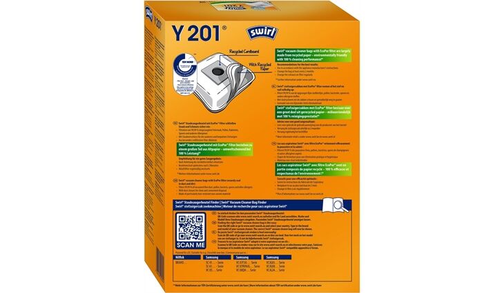 Swirl Y 201 MP Plus AirSpace Staubsaugerbeutel