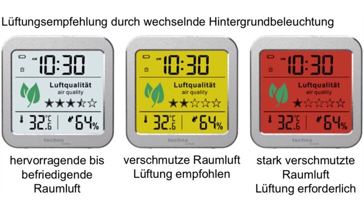 Technoline WL 1020 Luftgüte MonitorAluminium-Silber