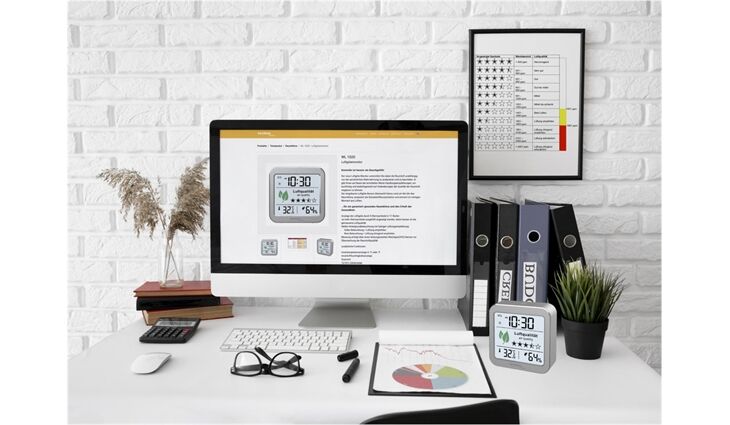 Technoline WL 1020 Luftgüte MonitorAluminium-Silber