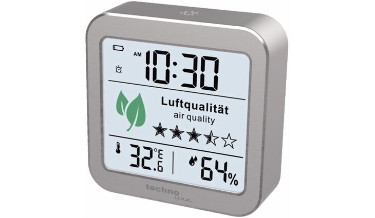 Technoline WL 1020 Luftgüte MonitorAluminium-Silber